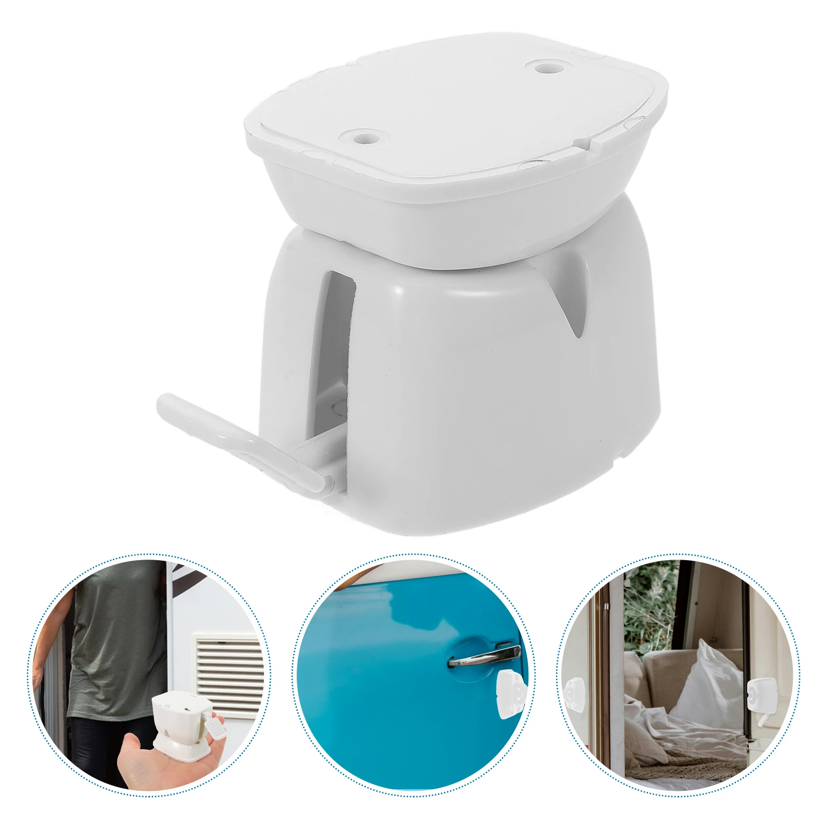 

2pcs Enclosed Trailer Door Latch Replacement T Catch Holder For Truck Fixed Hook Security Door Catch Durable Plastic