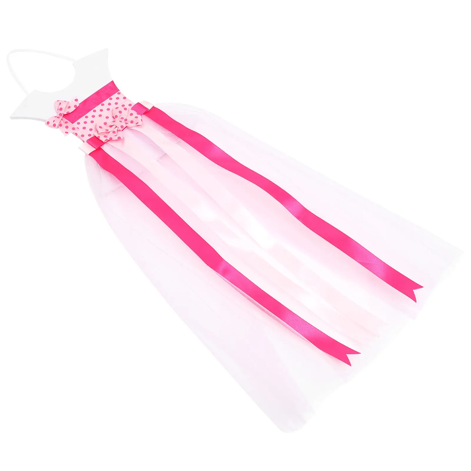 Hair Clip Hanging Organizer Dress Style Hair Bow Holder Perfect Wall Decor for Room Hairpin Storage Rope Barrette