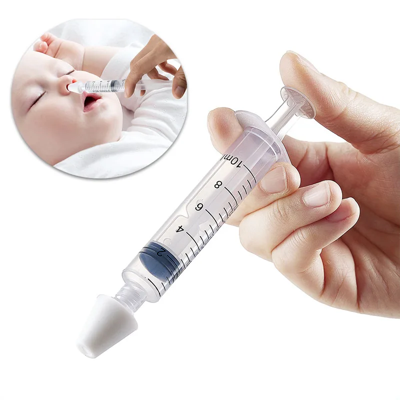 

Назальный аспиратор-шприц для младенцев, 10 мл, 10 шт., для очистки носа, при рините, ирригатор, для промывания носа у детей