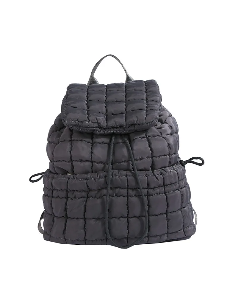 Commuter travel large capacity storage backpack plaid leisure out backpack light fluffy outdoor sports backpack