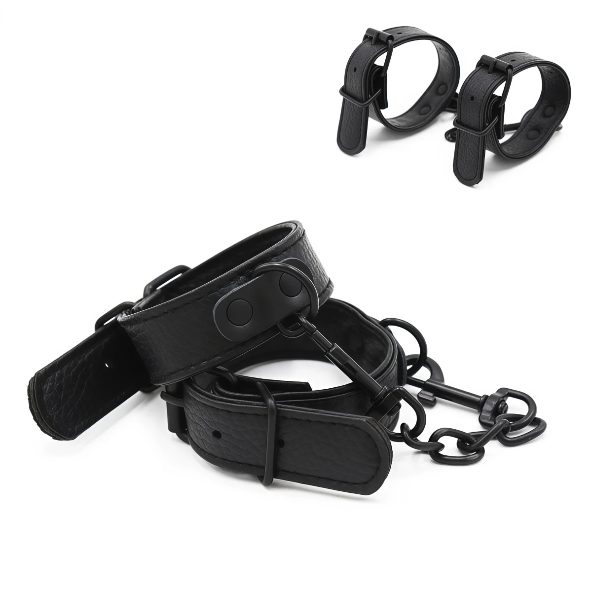 الرجال النساء تأثيري الأداء الدعائم حفلة ل عبودية الكفة سوار جلد مع أبازيم القوطية الشرير نمط معصمه قابل للتعديل #1