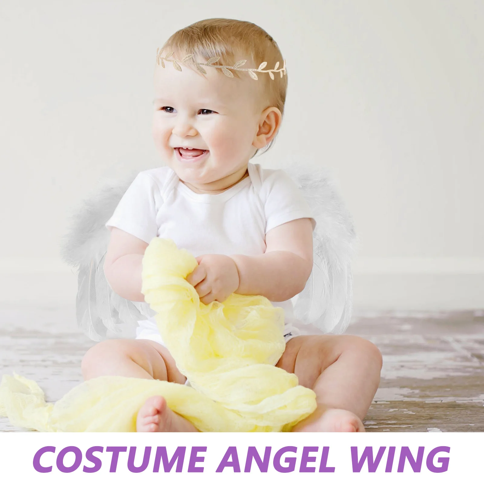 

Angel Wings Headband Baby Costume Photography for Infant Photoshoot Props Headbands