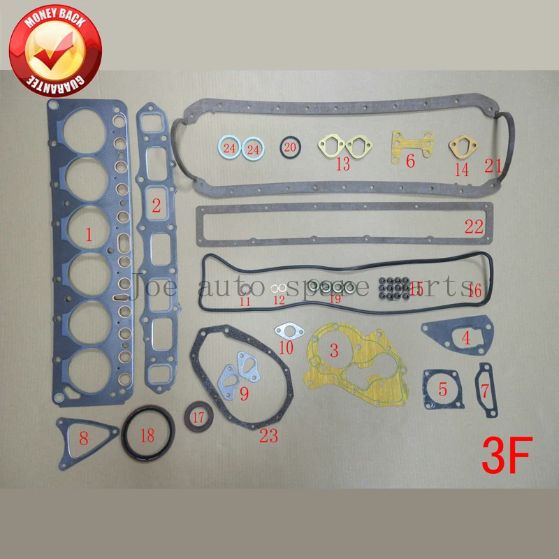3F junta Do Motor Completo conjunto kit para Toyota LAND CRUISER /BANDEIRANTE 3956CC 4.0L 1984-1989 04111-61057 04111-61054 04111-61052