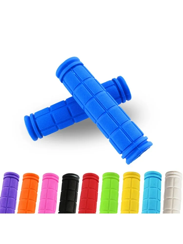 AliExpress NONE 1Pair Bicycle Handlebar Grips Anti-skid Bike Handle Bar Grips Rubber Covers Fixed Gear BMX MTB Mountain Bike Bicycle Accessories