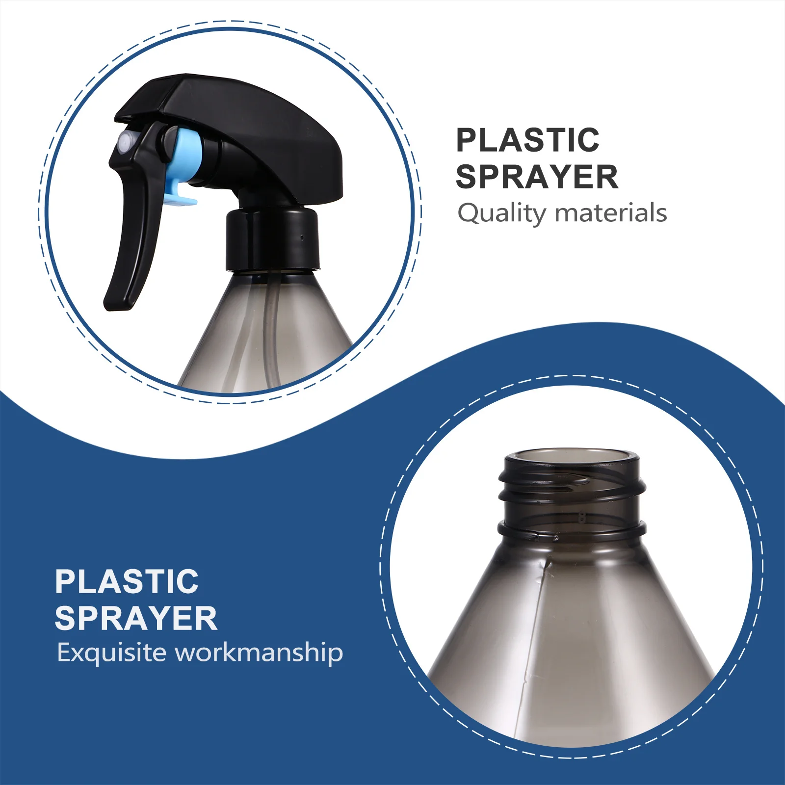 

3pcs Watering Spray Bottle 500Ml Portable Refillable Plastic Sprayer For Garden Plants Mist Spray Bottle Outdoor Home Use