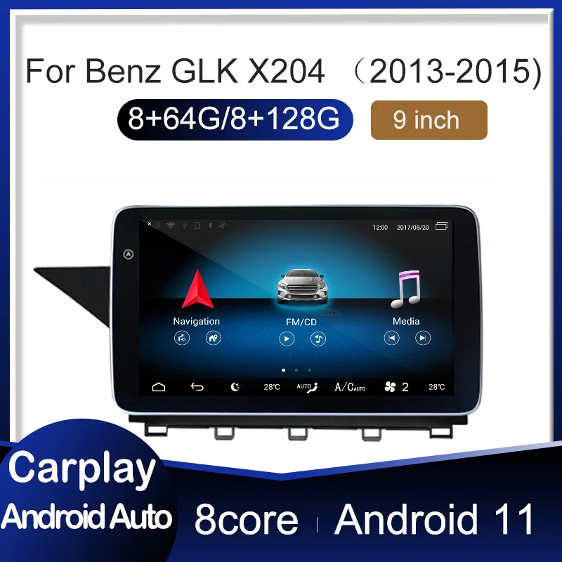 

For Mercedes-Benz GLK(X204) Android Auto Navigation NTG4.5 Wireless CarPlay GSP Navigatore Multimedia Auto Car Screen Head Unit