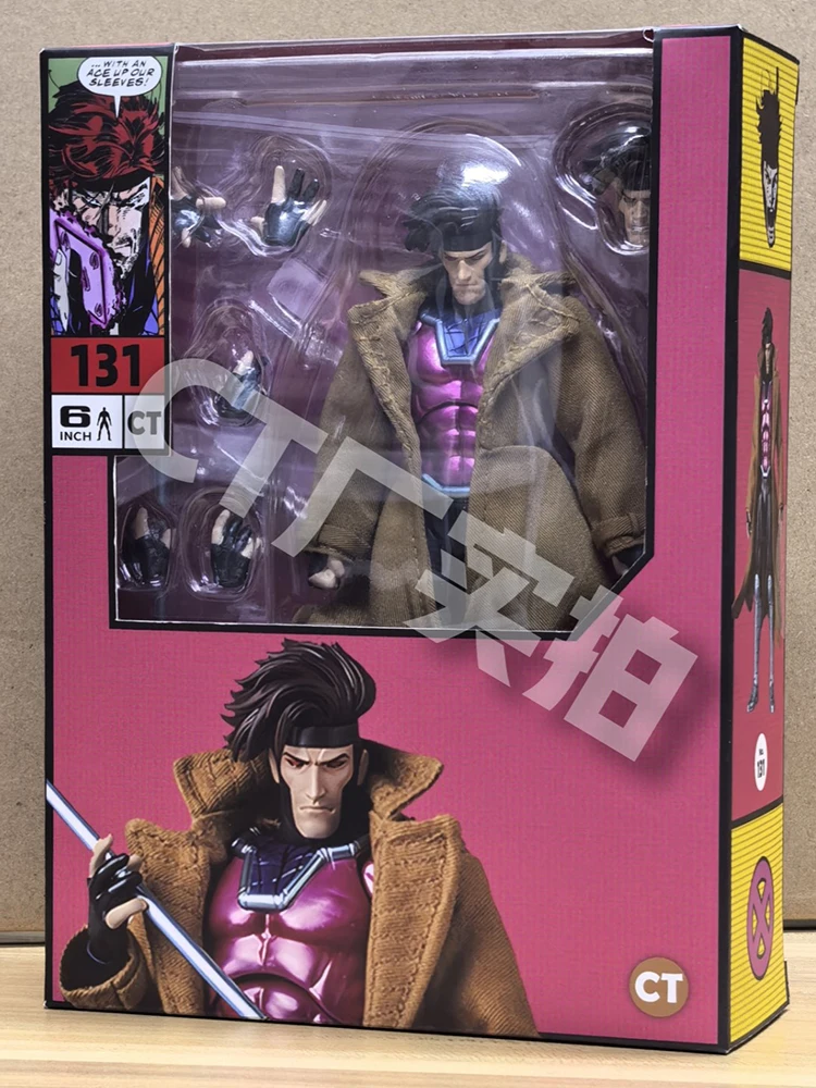 

CT Factory Marvel Gambit MAFEX Style Action Figure Posable Model Collectible Toy with Effect Parts Collection Gift