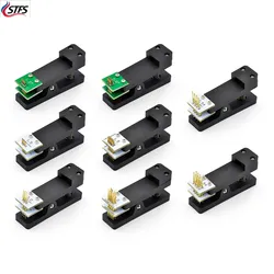 Abrazadera de Clip PCB, accesorio de sonda Pogo Pin, Programa de descarga Burn, 2,54, 2,0, 1,5, 1,27, 100mil, 50mil, 3P, 4P, 5P, 6P, 7P, 8P, 9P, 10P, 1,25