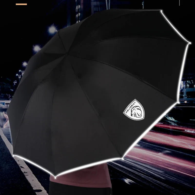 For Peugeot GT LINE RCZ 2008 3008 5008 307 308 508 Car Automatic Folding Sun Protection Umbrella Reflective Sunshade Accessories