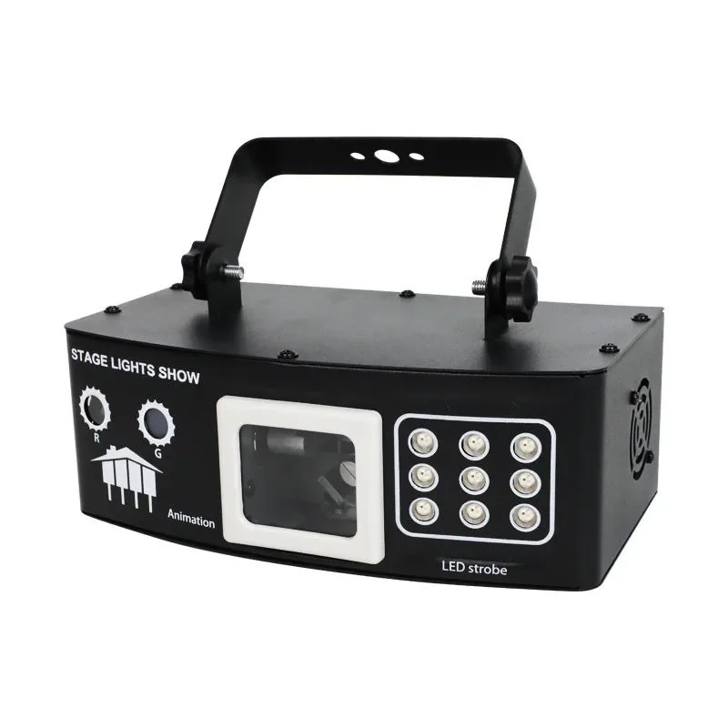 Lantern ktv bar flash remote control voice control 3D pattern beam of light household room ambient light