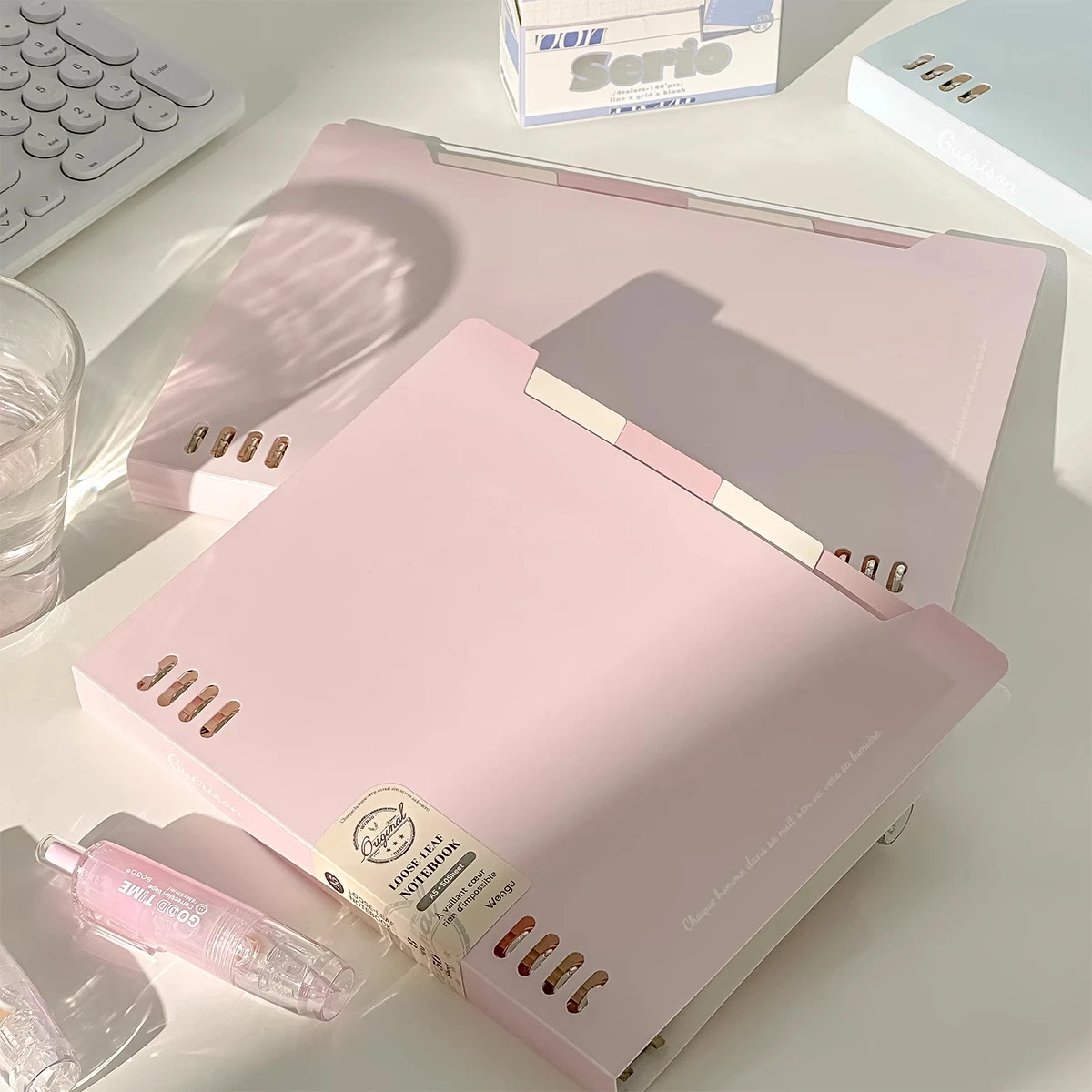 b5サイズ-インススタイルノートブック-無線綴じ-高い美的価値-アイアンリングワイヤーバウンドノートブック-持ちやすいジャーナルノートブック