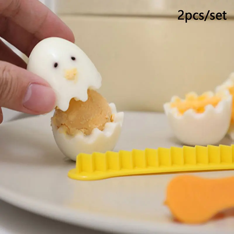 

2Pcs Creative Lace Egg Cutter Boiled Egg Cut Flower Styler Lovely Breakfast Making Tools Funny Eggs Silcer Home Kitchen Tools