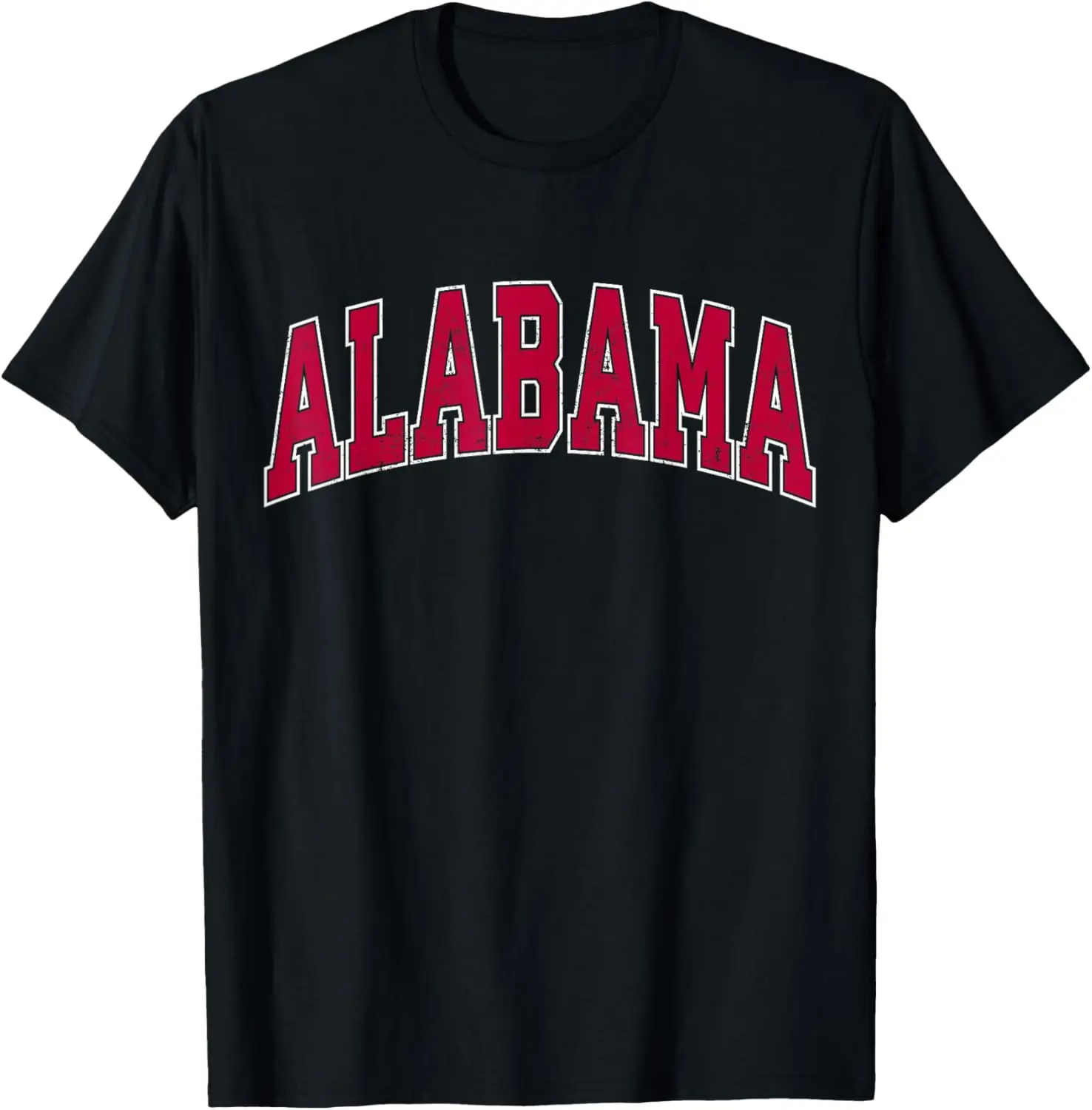 Alabama AL Vintage Gifts Men Women Boy Girl T-Shirt 100% Cotton Trendy Y2K Short-Sleeve Tee – Soft, Quick-Drying, &