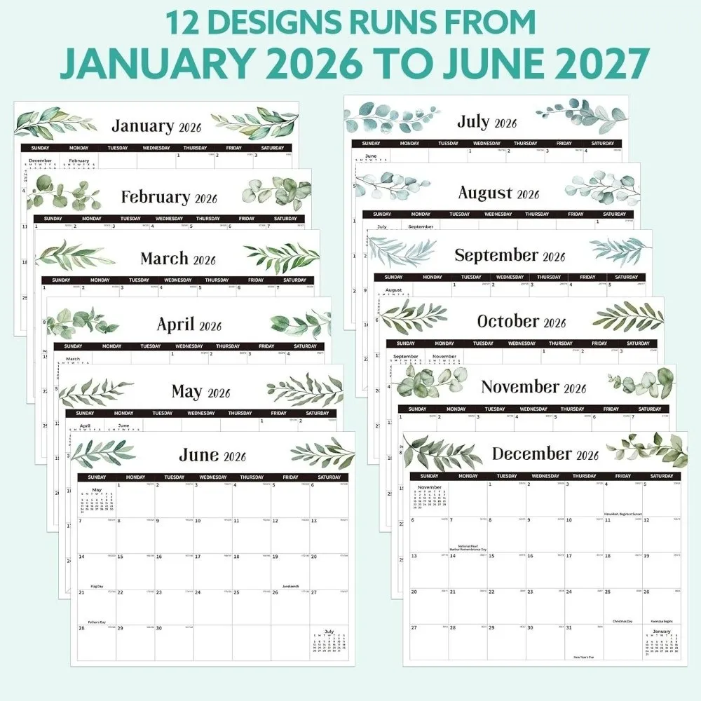 Large Format Magnetic Calendar Magnetic Design Monthly View Wall Planner Daily Planning Refrigerator Calendar Kitchen Use