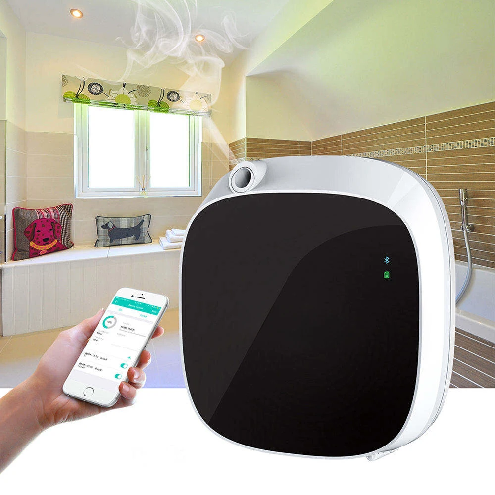 Waterless Essential Oil Diffuser Smart Aroma Diffuser Machine Difusor De Aroma Ultrasonic Nebulizer Portable Diffuser for Home