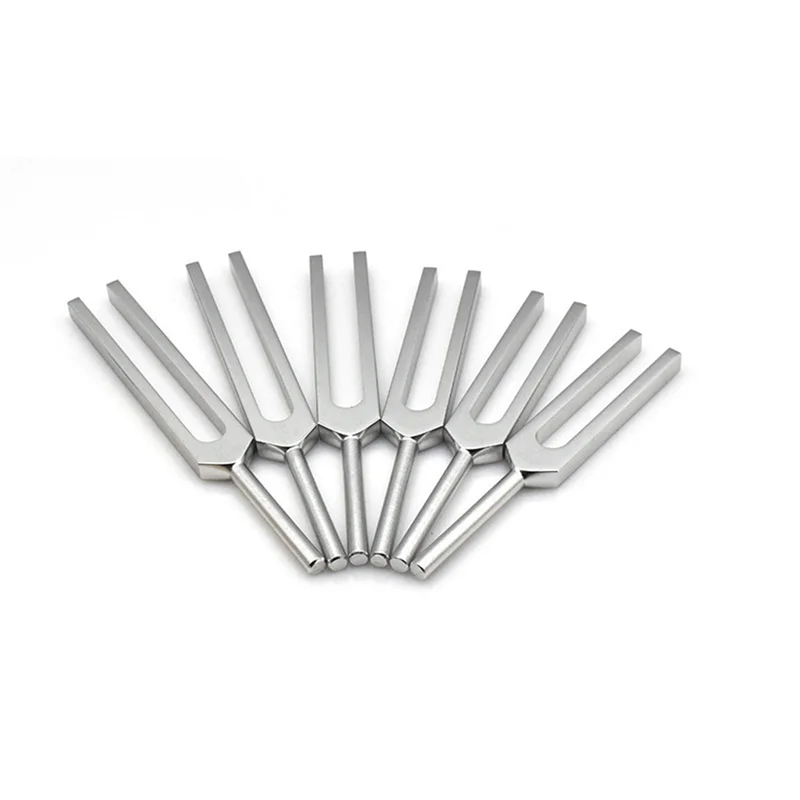 

YHOLI-6Pcs/Set Tuning Fork Sound Vibration Therapy Chakra Steel Music Kit Healing Sound Vibration Therapy Reusable