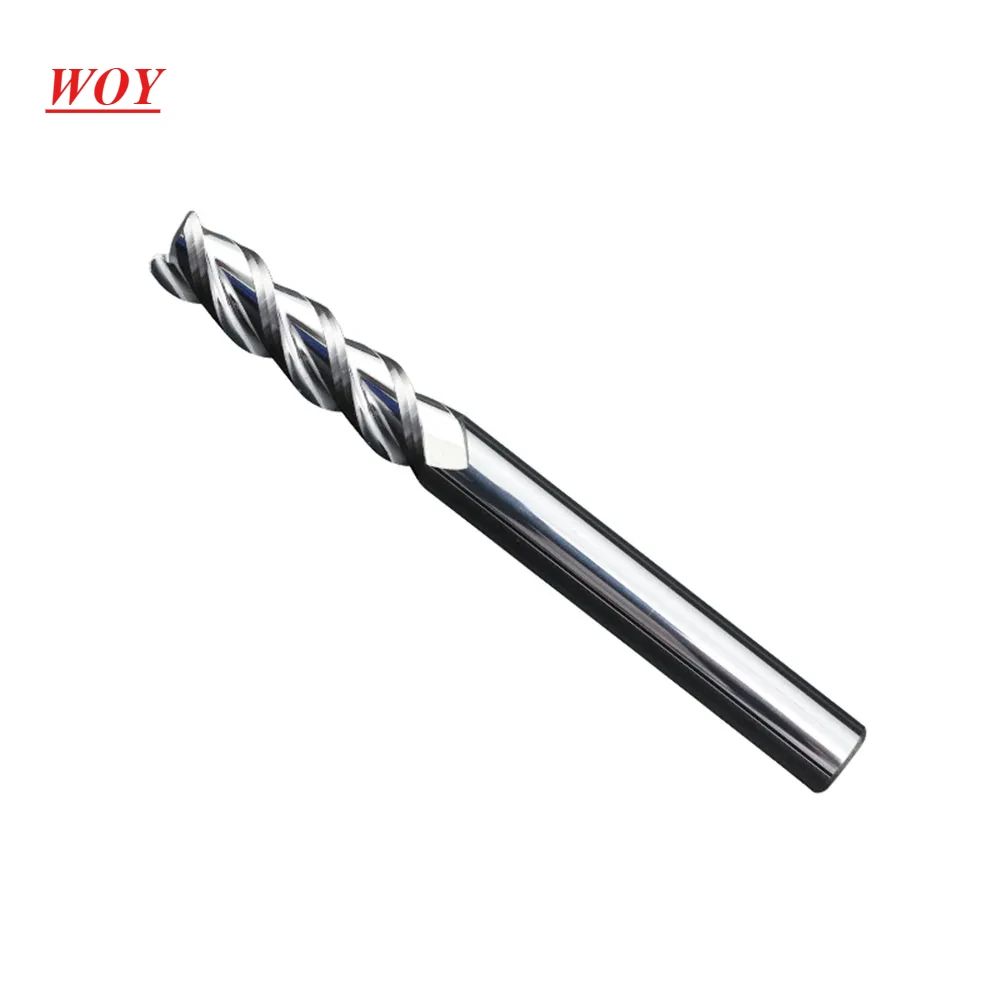 WOY 12R3 Carbide corner radius send mill 3Flutes HRC55 endmill For Aluminium Tungsten Steel end mill cnc Milling Cutter EndMills