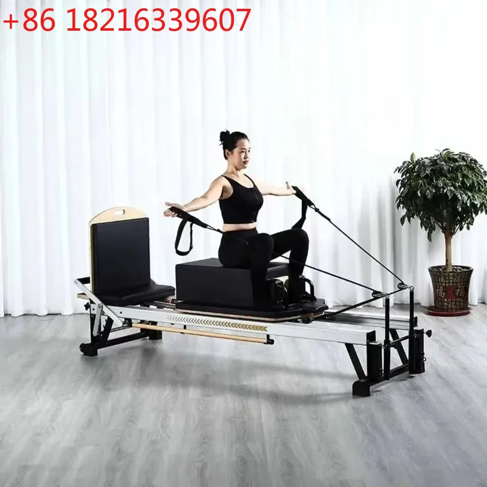 YAO Luxury Aluminum Adjustable Pilates Reformer for Studio Body Training Yoga Reformer Pilates Correction Sliding Bed