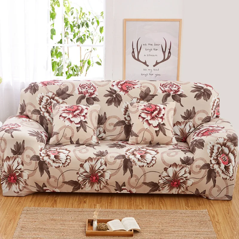 Sofa Slipcover Non-slip Sofa Cover Thickened Couch Cover Furniture Printed Protector for Bedroom Office Living Room Home Decor