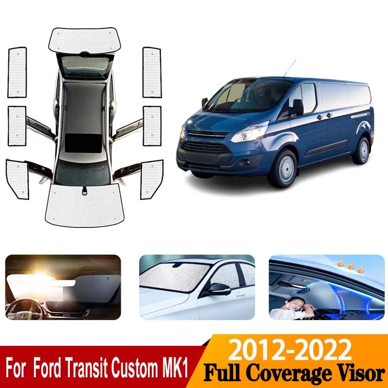 

Car Sun Visors For Ford Transit Custom 2014 Body Kit MK1 2012-2022 Sunscreen Window Sunshade Cover Anti-UV Cover Car Accessories