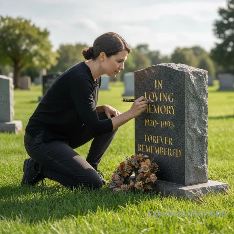 Tombstone Marker Restoration Pen Oil Based Quick Dry Weatherproof Touch Up Paint For Granite Stone