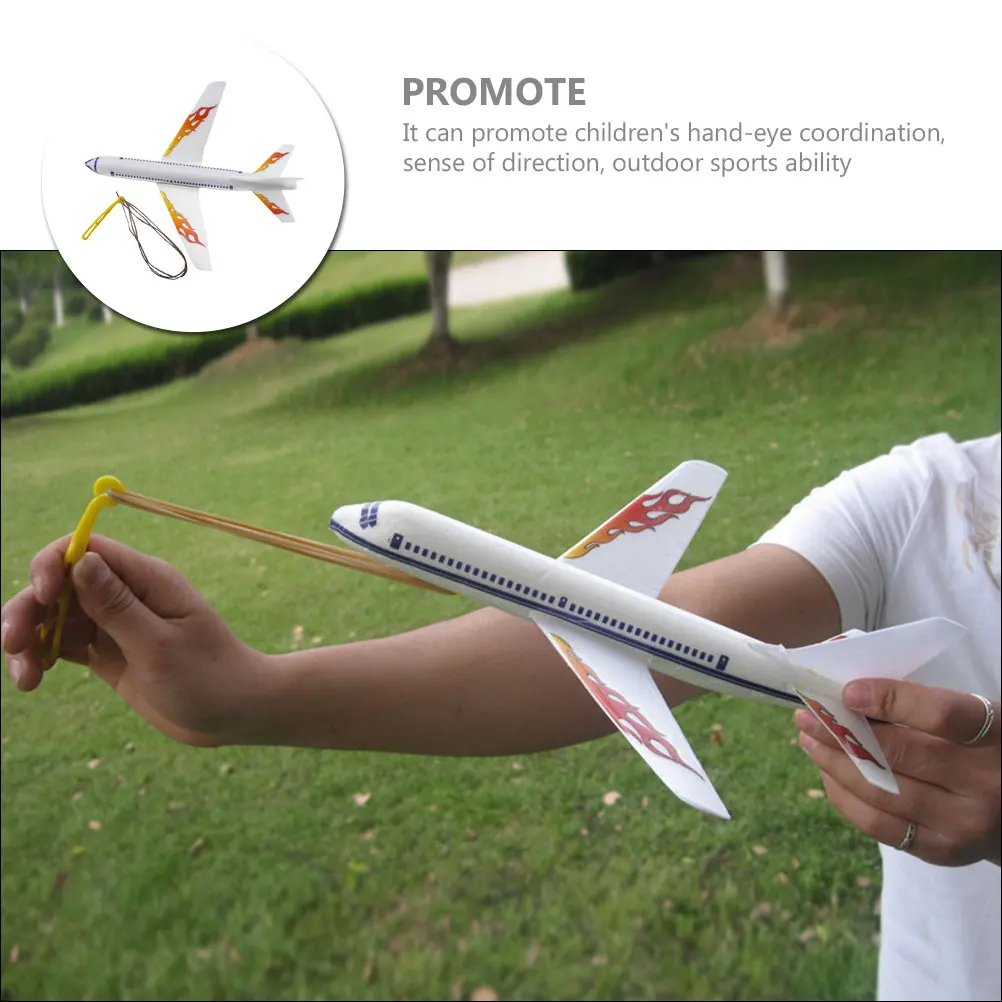 

1 set Hand Throwing Airplane Model Toy Shooter Planes Kids Small Travel Foam Emulation Safe Outdoor Game Birthday Gift