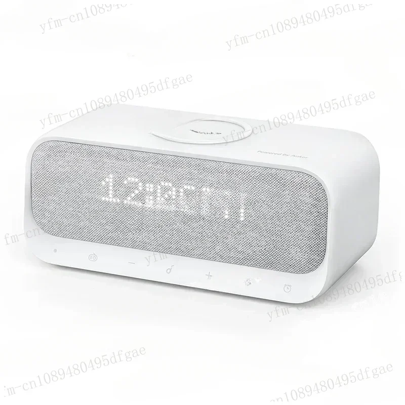 Soundcore Wakey altavoces alimentados para Anker con reloj despertador, sonido estéreo, Radio FM, ruido blanco