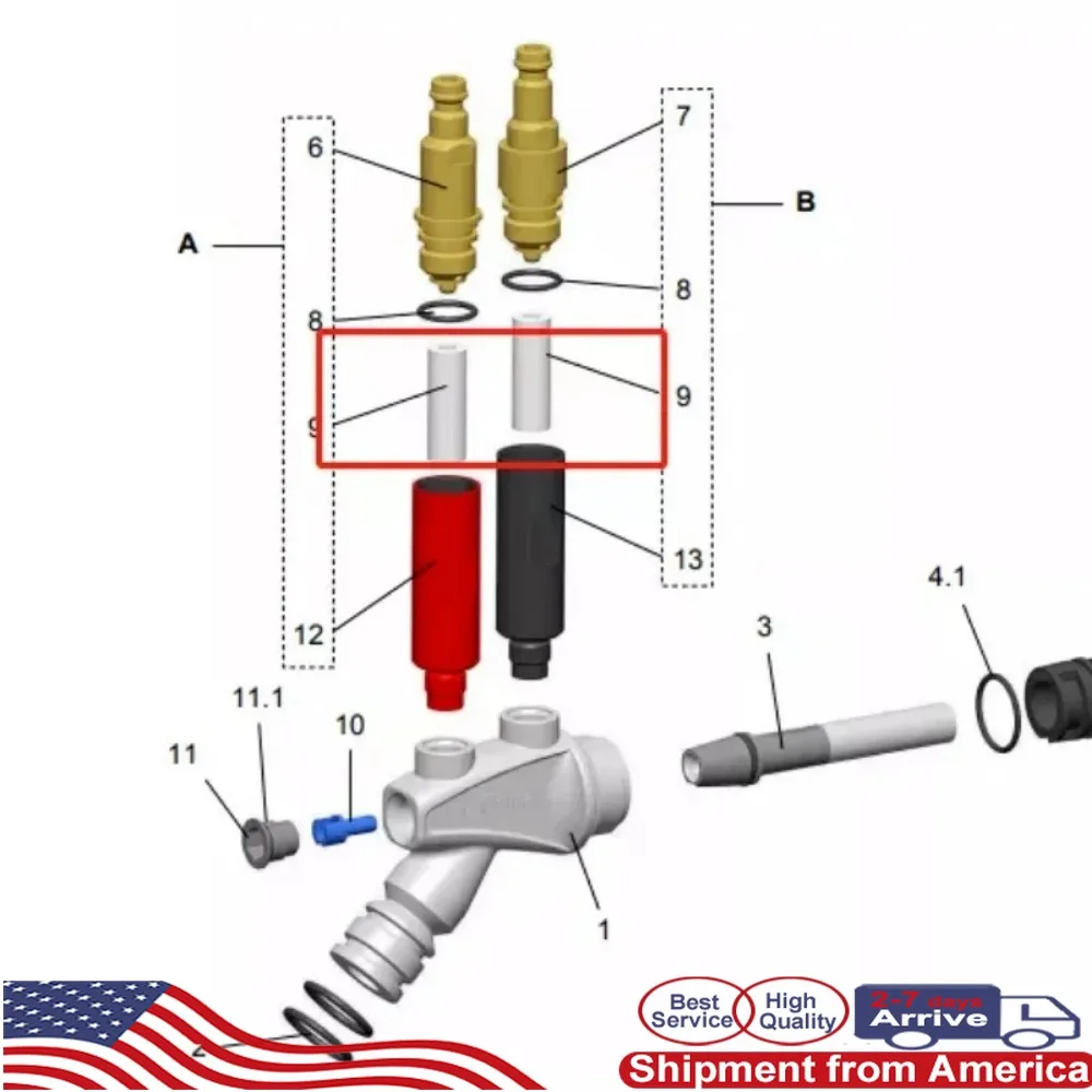 Tpaitlss 50/100/200pcs Filter Element 1003698 for Gema OptiFlow Powder Injector IG07 IG06