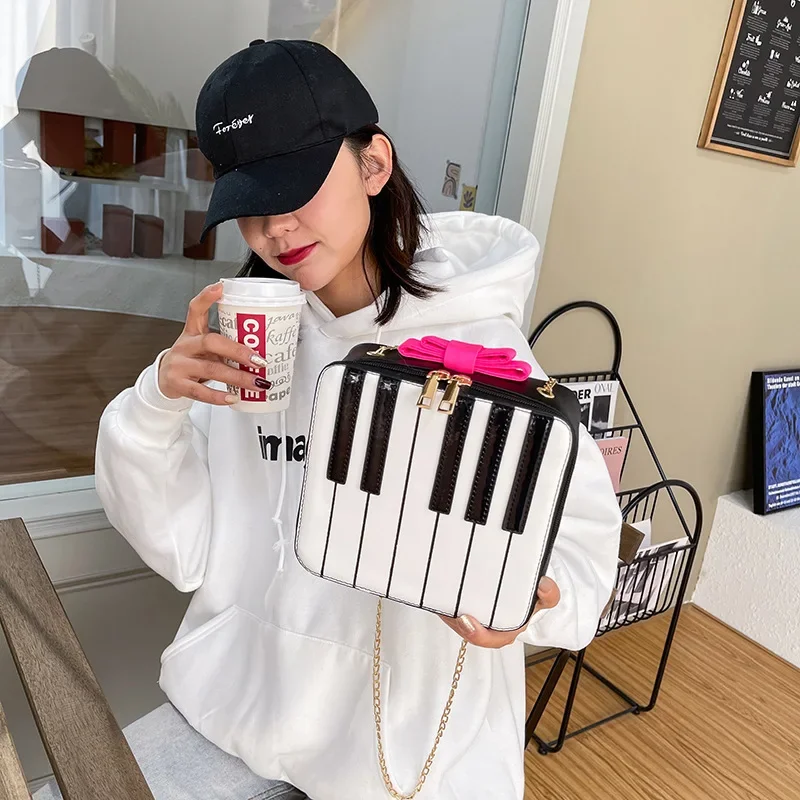 Piano Keyboard Design Womens Handbags Crossbody Bags Girls Shoulder Messenger Bag Mujer Handbag for Women 2023