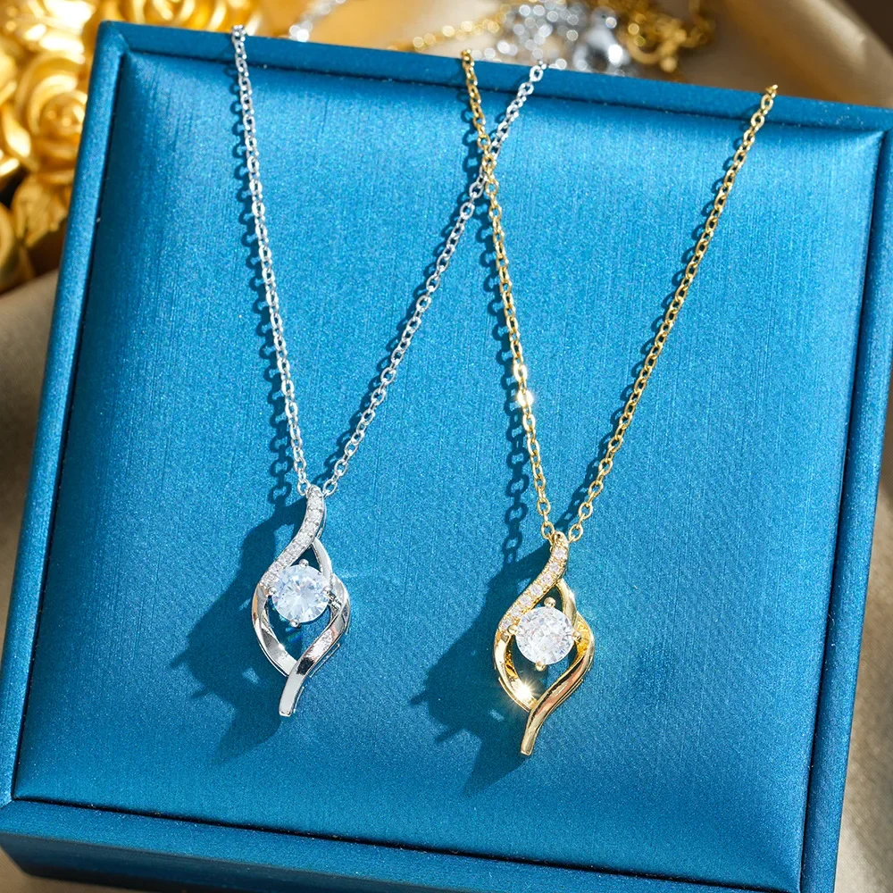 Новейшее модное и универсальное, легкое роскошное женское ожерелье-цепочка на ключицу из титановой стали.