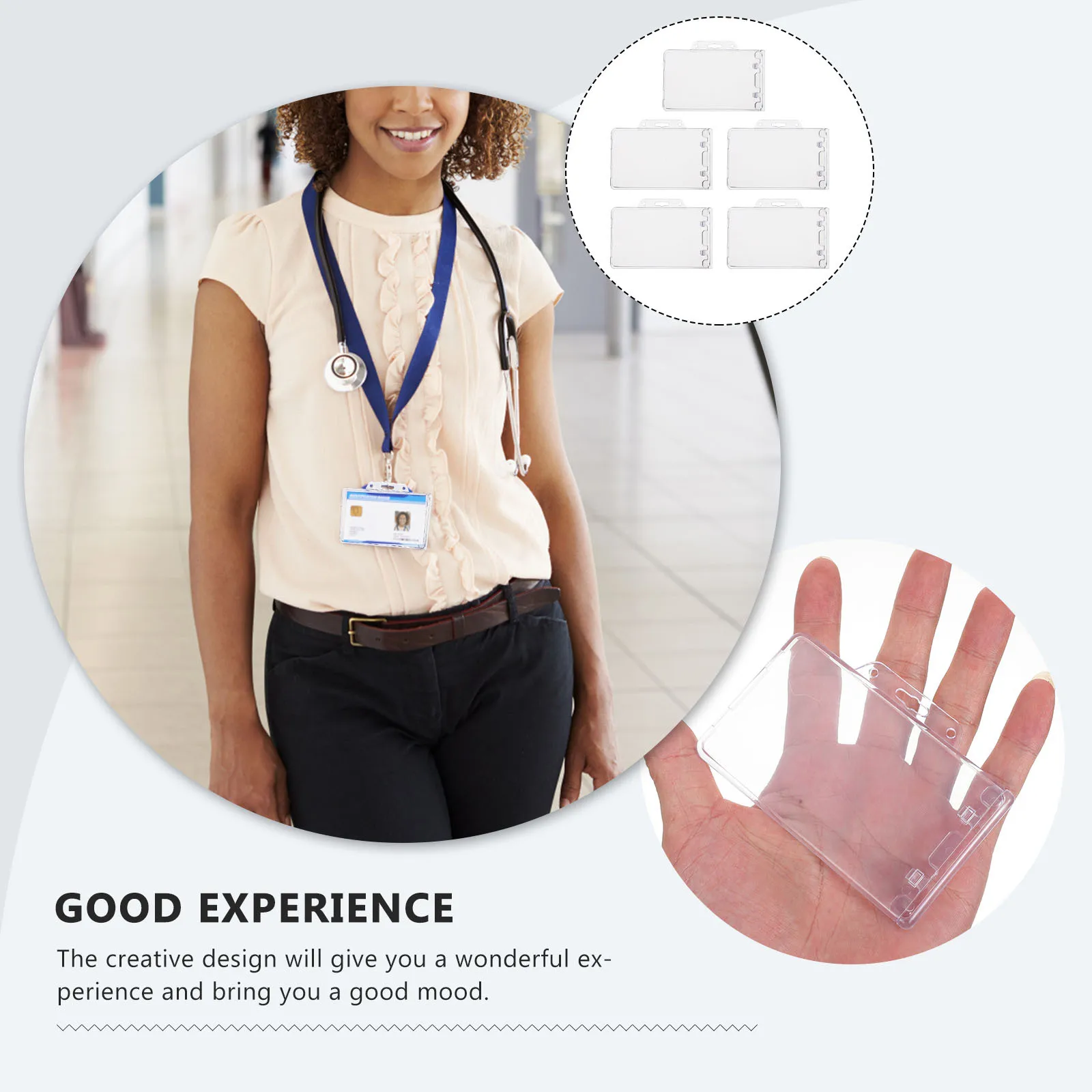 

5Pcs Multi-Function Card Sleeve Protective Cover for Badges Ids Business Credit Cards Id Card Holder Photocard Sleeves