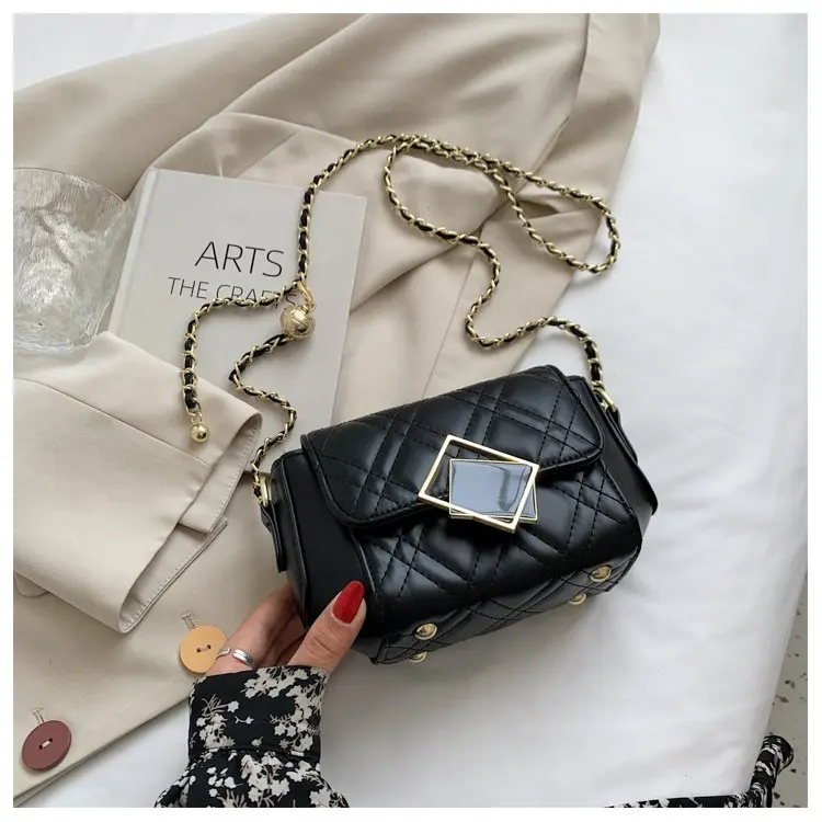 

Женская сумка через плечо Date Style, стеганая, в форме конверта, с жемчужной цепочкой и декором в виде звезды