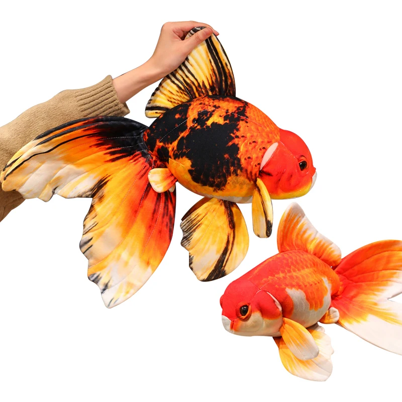 

1 шт., 50 см, красивая плюшевая игрушка с золотой рыбкой, мягкая подушка-рыбка, милые куклы, диванная подушка для украшения дома, подарок