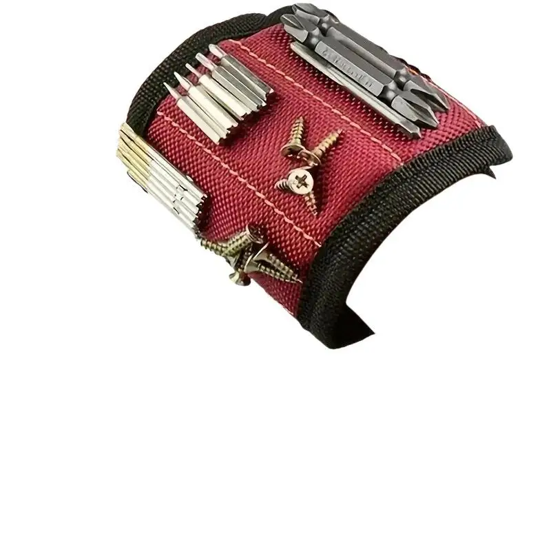 Adjustable Magnetic Wrist Strap Durable Magnet Holder for Screws Nails Ideal for Electrician Maintenance Work