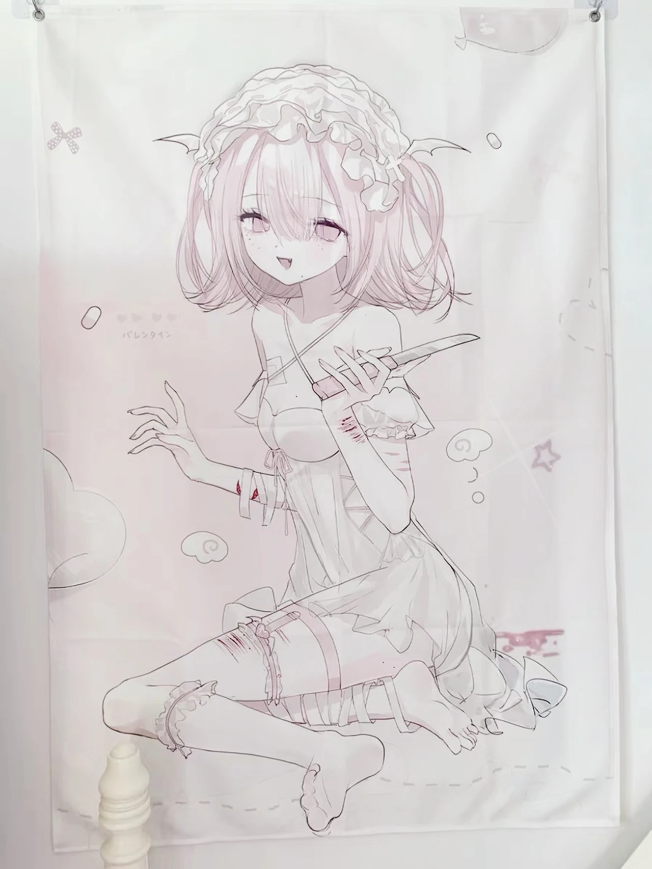 A lifestyle banner representing the bald community featuring aesthetics for wall hangings tapestries and background fabric