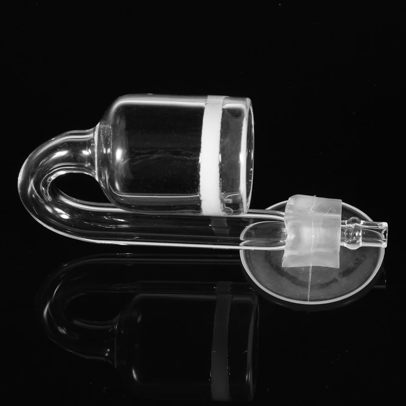 1 مجموعة حوض السمك نظام CO2 الناشر تحقق صمام U على شكل أنبوب زجاجي بيند ملحق DIY بها بنفسك نشر منظم شفط كأس أجزاء