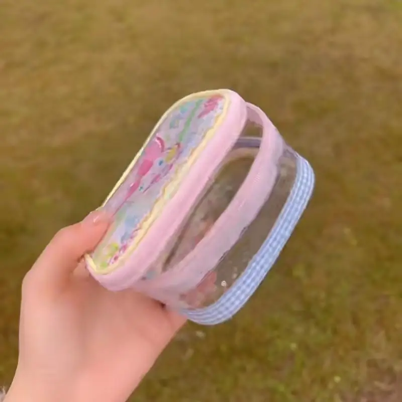 New Kawaii Cute Sanrio U-Sa-Ha-Na Bag Flowing Sand Bag Handmade Makeup Bag Coin Purse Student Storage Bag Ins Gift For Girls