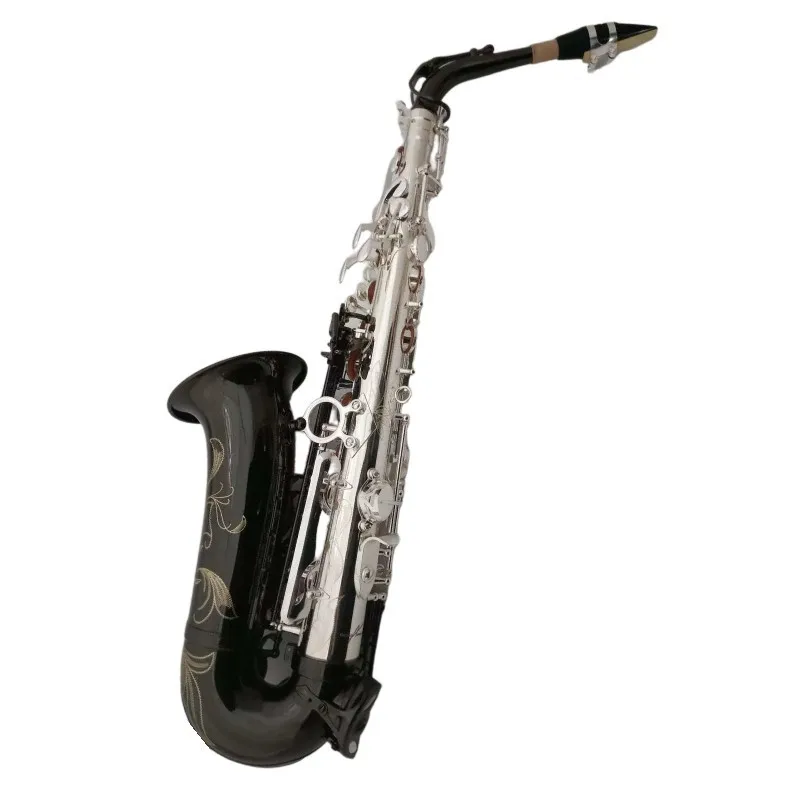 

E-Flat Alto Saxophone Two-Color Gold Lacquer with High Quality Brass Head for Performance