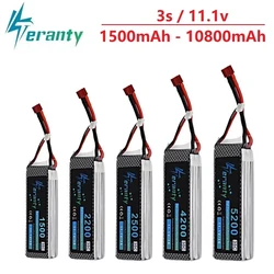 Аккумулятор 3S Lipo 11,1 В 1500 мАч 2200 мАч 3300 мАч 4200 мАч 5200 мАч 10800 мАч аккумулятор для радиоуправляемой машинки/самолета/вертолета 11,1 В