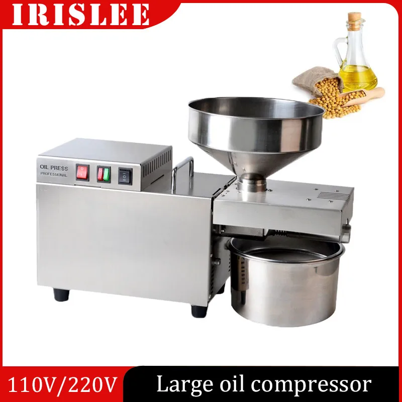 Intelligent Oil Press Stainless Steel Hot Cold Extraction Temperature Control Sesame Peanut Pressing Machine