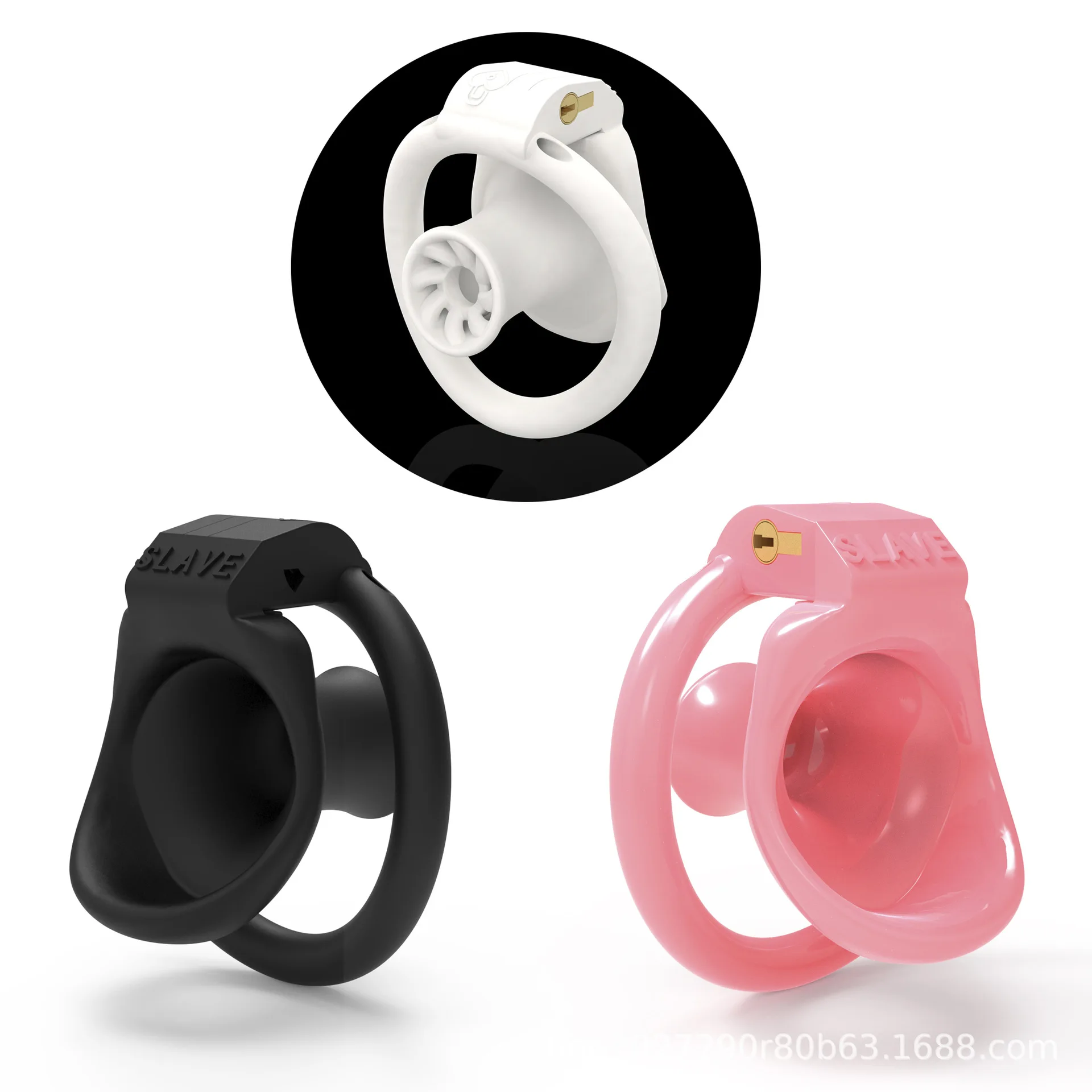 Swirl Negative Chastity Cage Sissy Pink Bondage Cock Cage Fake Abstinence Escape Proof Chastity Device Adult Sex Toi for Man Gay