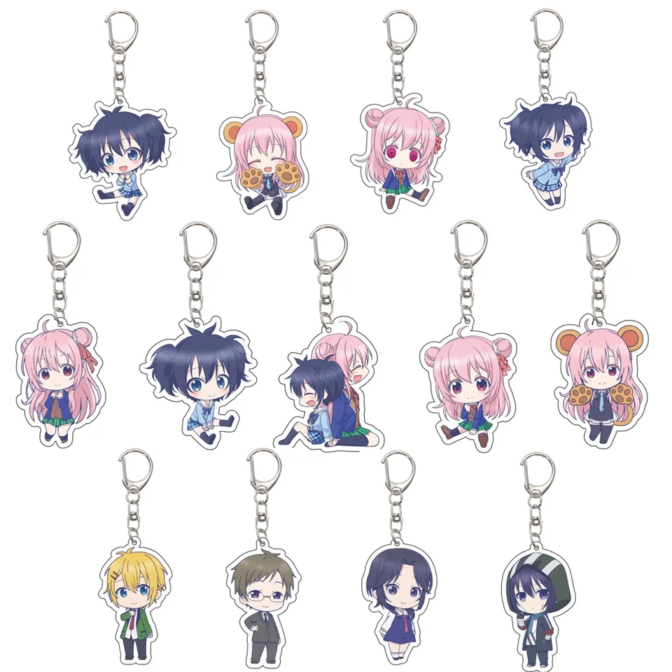 55MM Anime Happy Sugar Life Keychain Matsuzaka Satou/Koube Shio