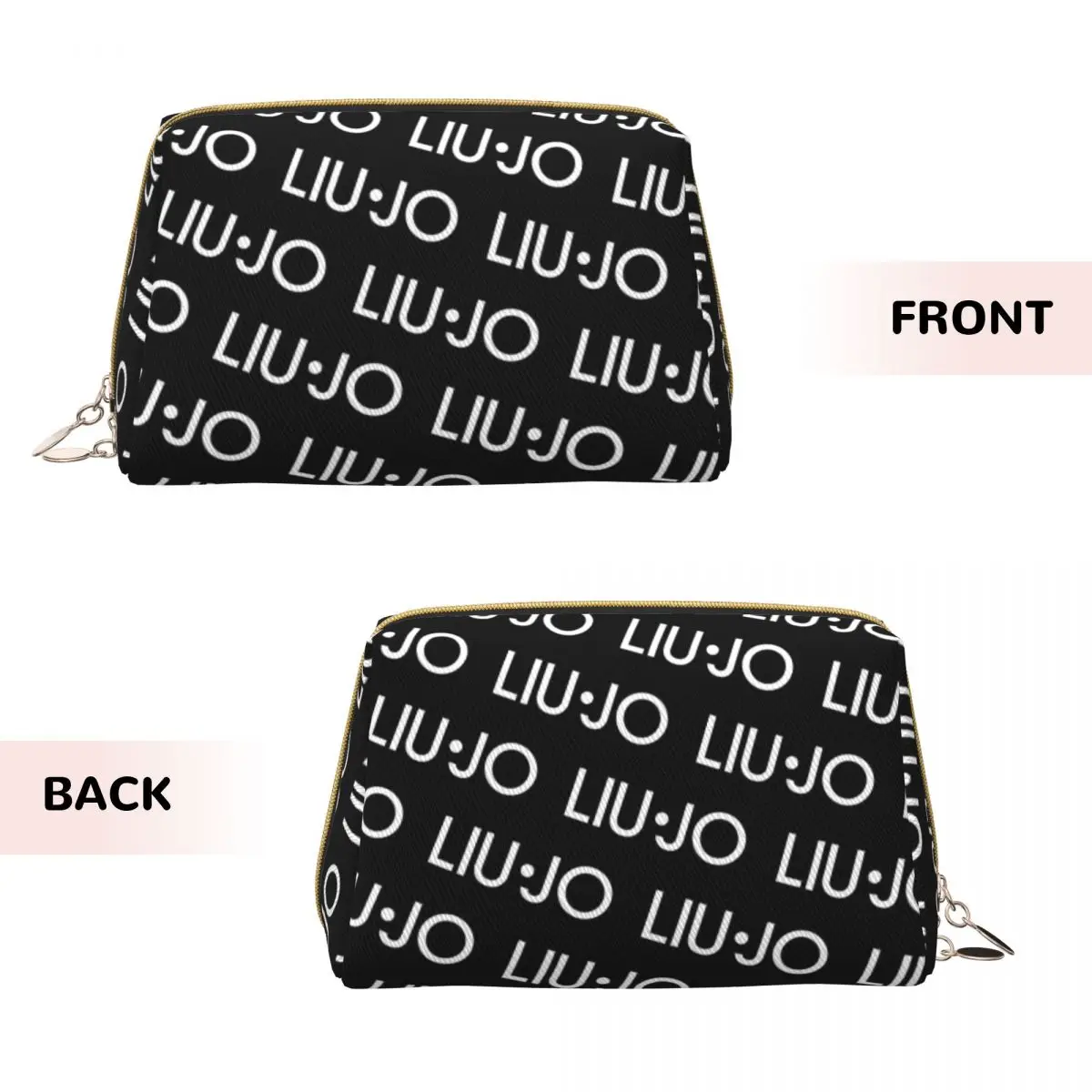 Women Liu Jo Makeup Bags Stylish Large Capacity Luxury Brand Leather Cosmetic Bag Toiletry Storage Case for Girl Woman