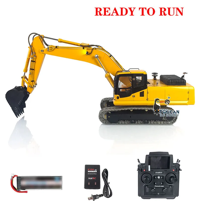 1/14 LESU PC360 Hydraulic RC Excavator RTR Metal Pl18 Construction Truck With Radio Controller Receiver ESC Toys THZH1202-SMT10