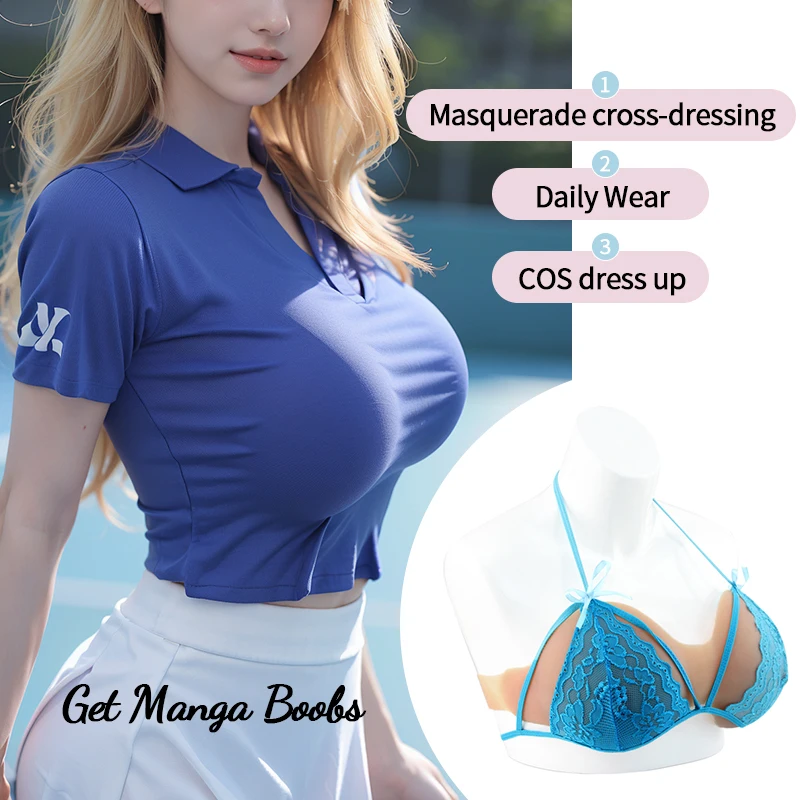 ONEFENG Silicone Breast Invisible Skinless  Forms For Small Chest Woman Soft Touch Crossdresser Fake Breast Comfortable