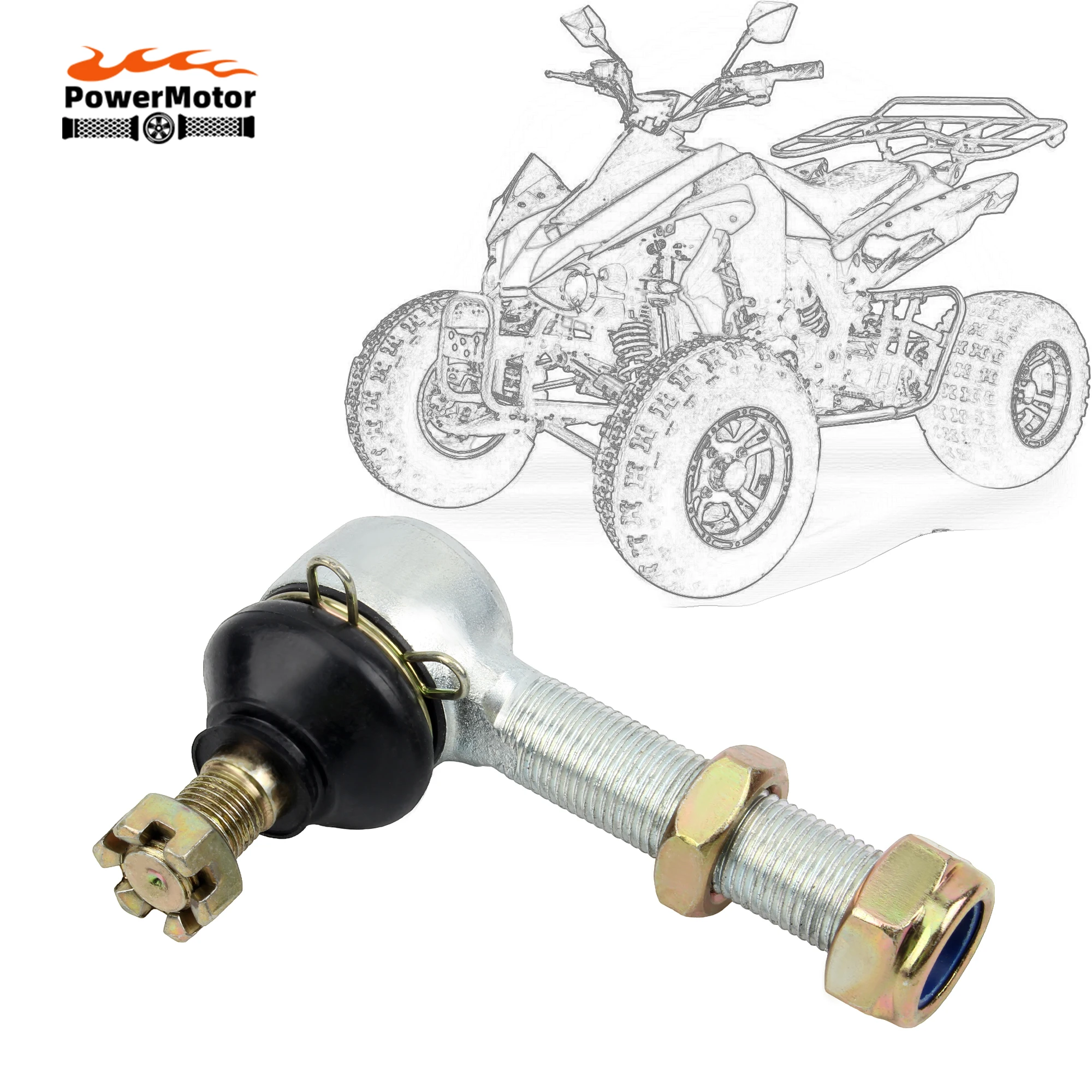 

For 50cc 70cc 90cc 110cc 125cc 150cc 200cc 250cc Motorcycle Universal Accessories M12 M16 Adjustable Ball joint Kit ATV UTV
