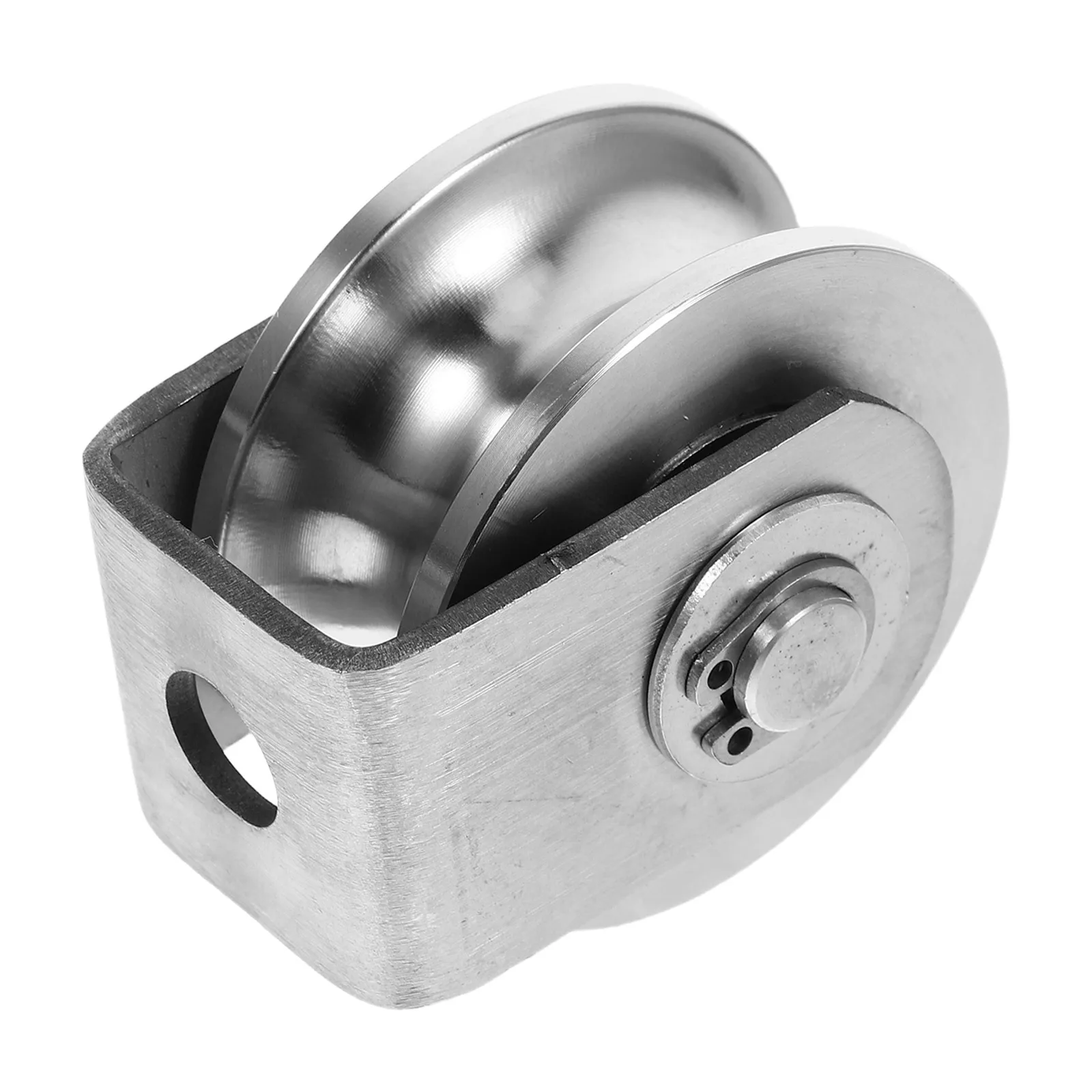 

Stainless Steel Sliding Gate Roller Wheels Heavy Duty Cable Pulley System For Fitness Equipment Rope Clothesline Gym