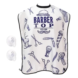 Barbershop Men's Hair Dyeing Shaving Beard Wearing Cloth Skirt With Fabric Bag Suction Cup Beard Styling Tool Hair Cutting Tool