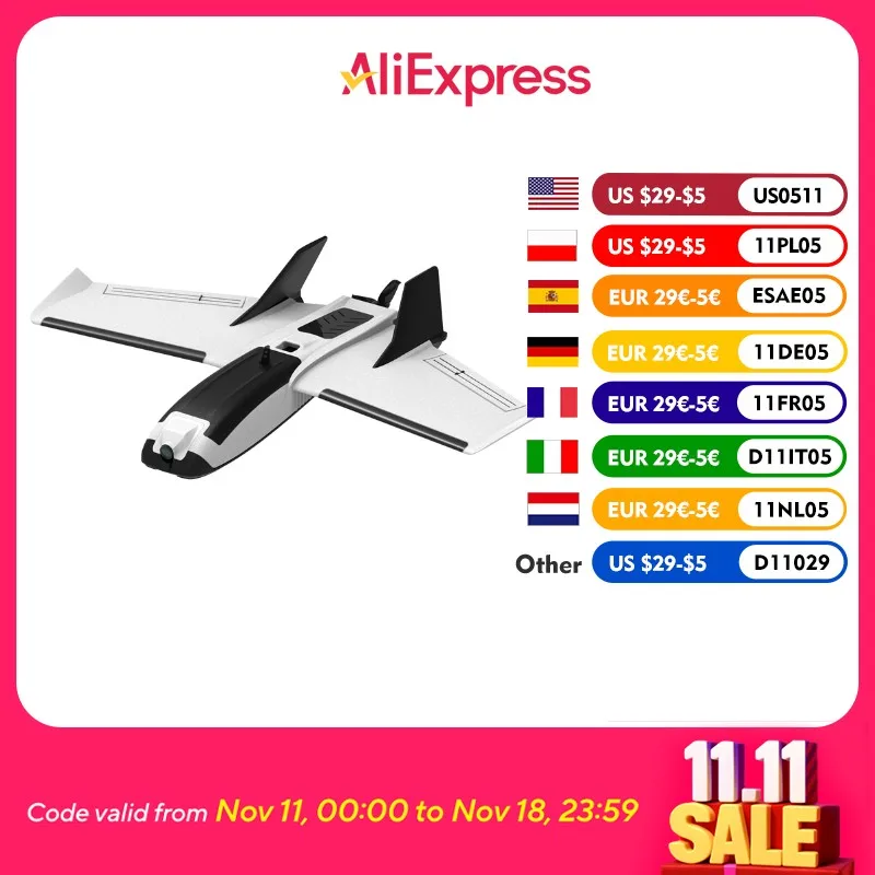 

Размах крыльев 570 мм ZOHD Dart250G Sub-250 грамм Sweep Forward Wing AIO EPP FPV RC Самолет Дрон PNP/FPV Готовая версия