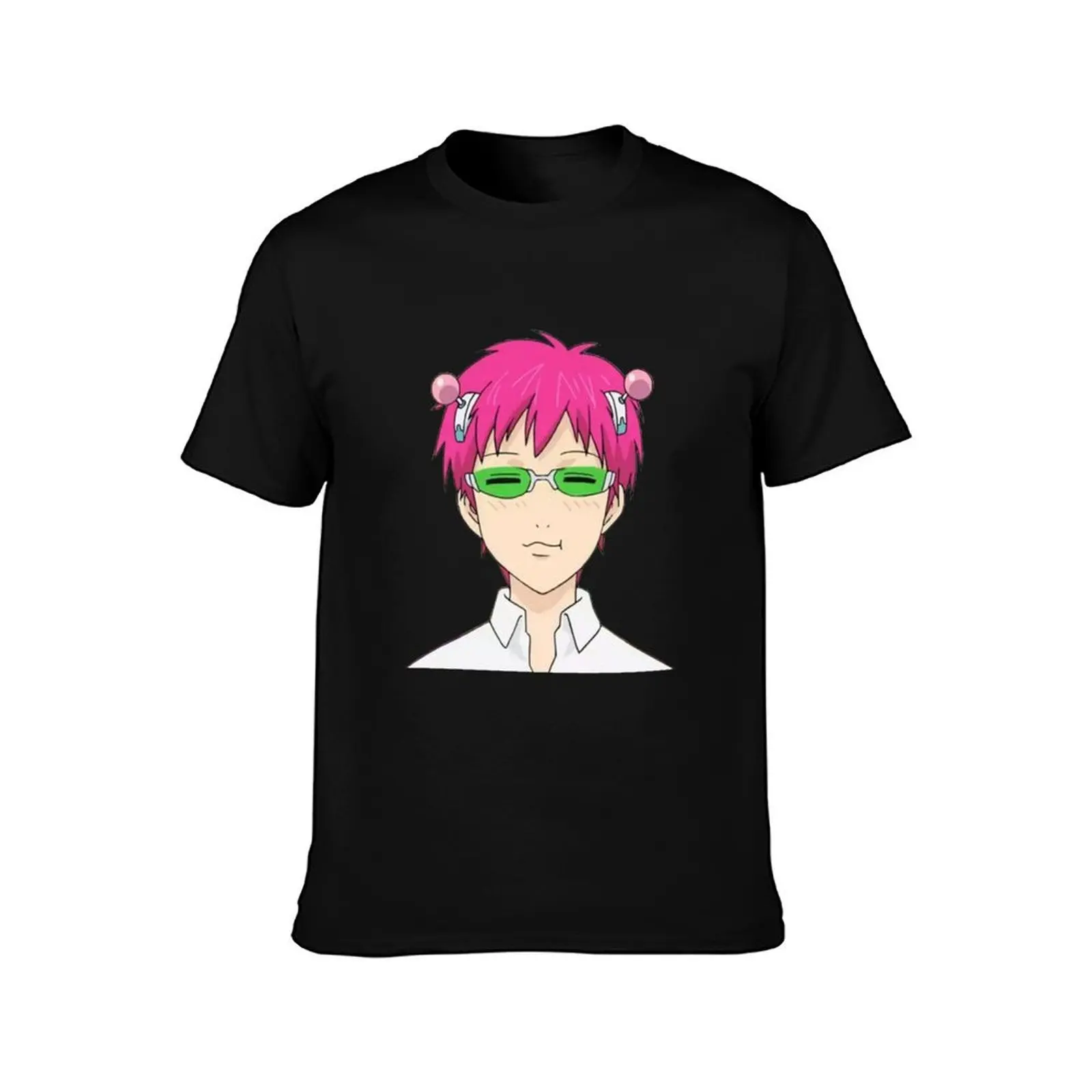 Kusuo Saiki T-Shirt Summer Casual Cotton Tee Oversized Streetwear Tops Vintage Graphic Print Loose Fit Short Sleeve